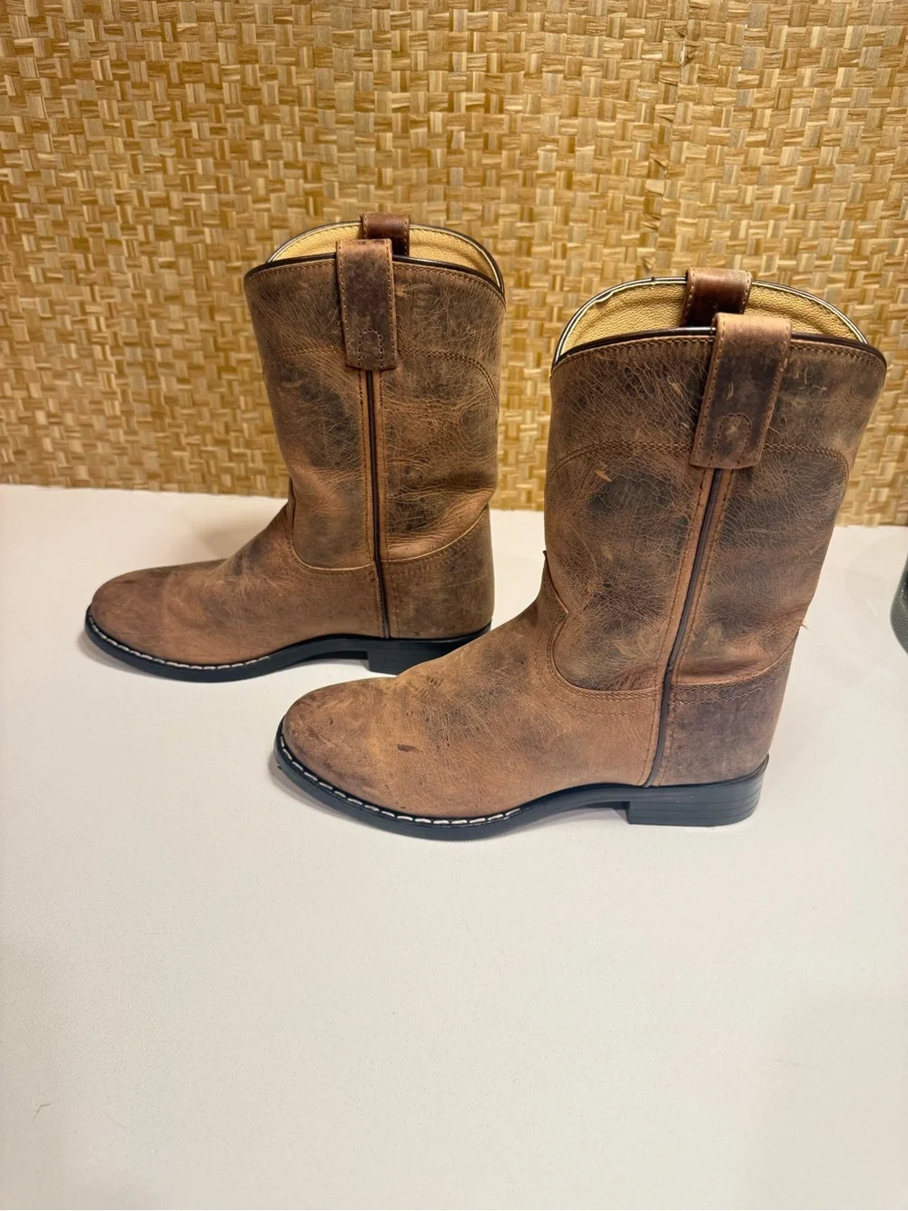 Classic Brown Kids Cowboy Boots